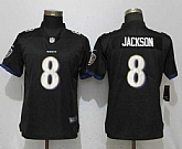 Women Nike Ravens 8 LaMar Jackson Black Vapor Untouchable Limited Jersey,baseball caps,new era cap wholesale,wholesale hats